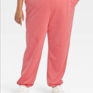 Ava & Viv Velour Relaxed Fit Joggers 1X